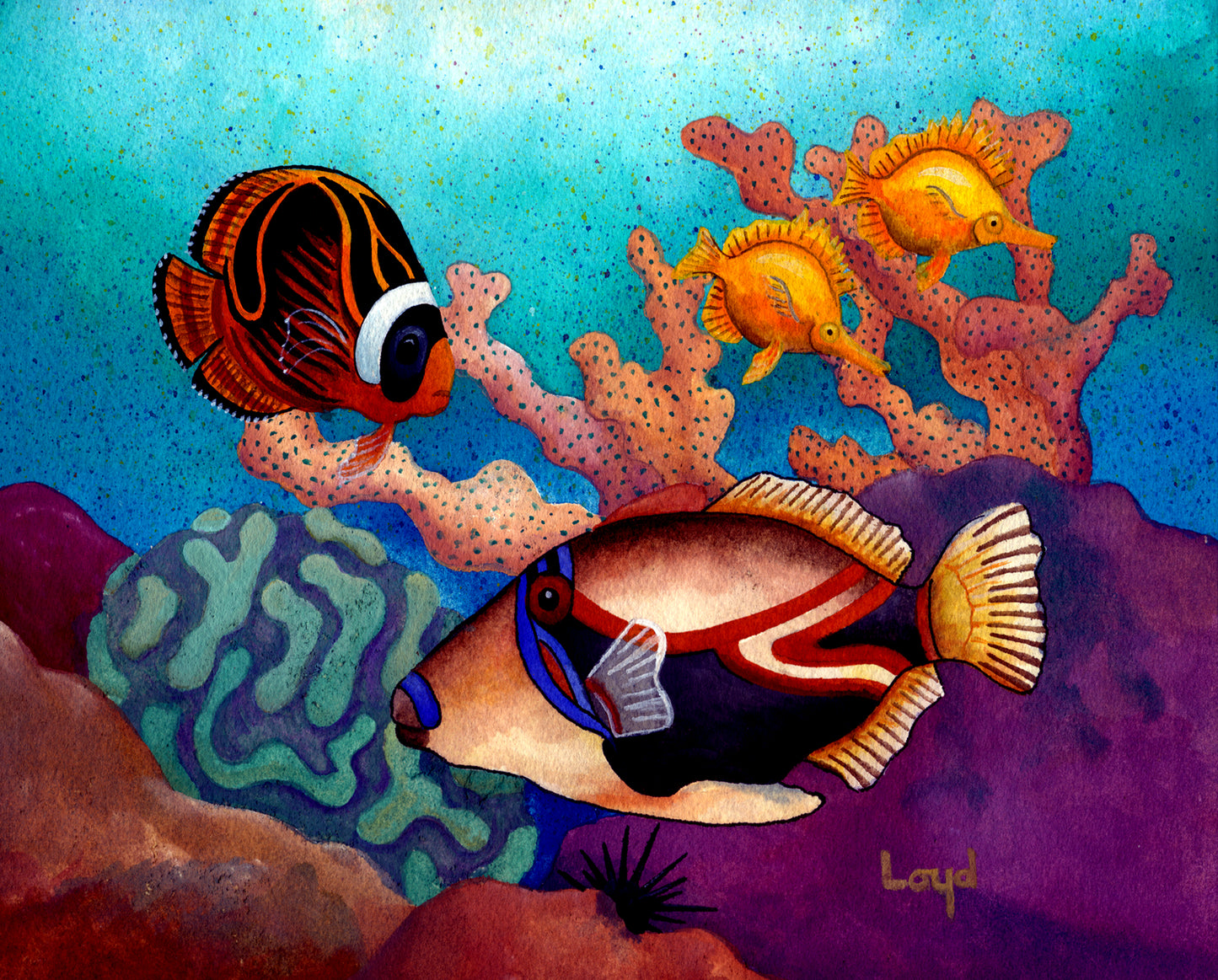 Group with Humuhumunukunukuapua'a