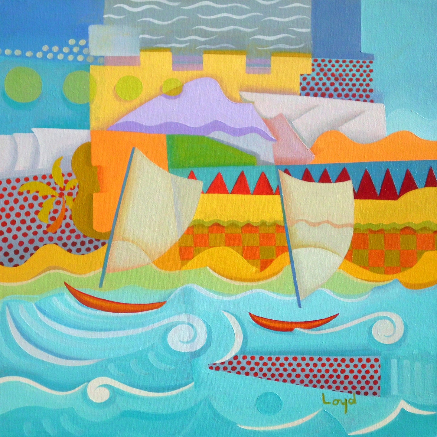 12" x 12" Clear Sailing 1