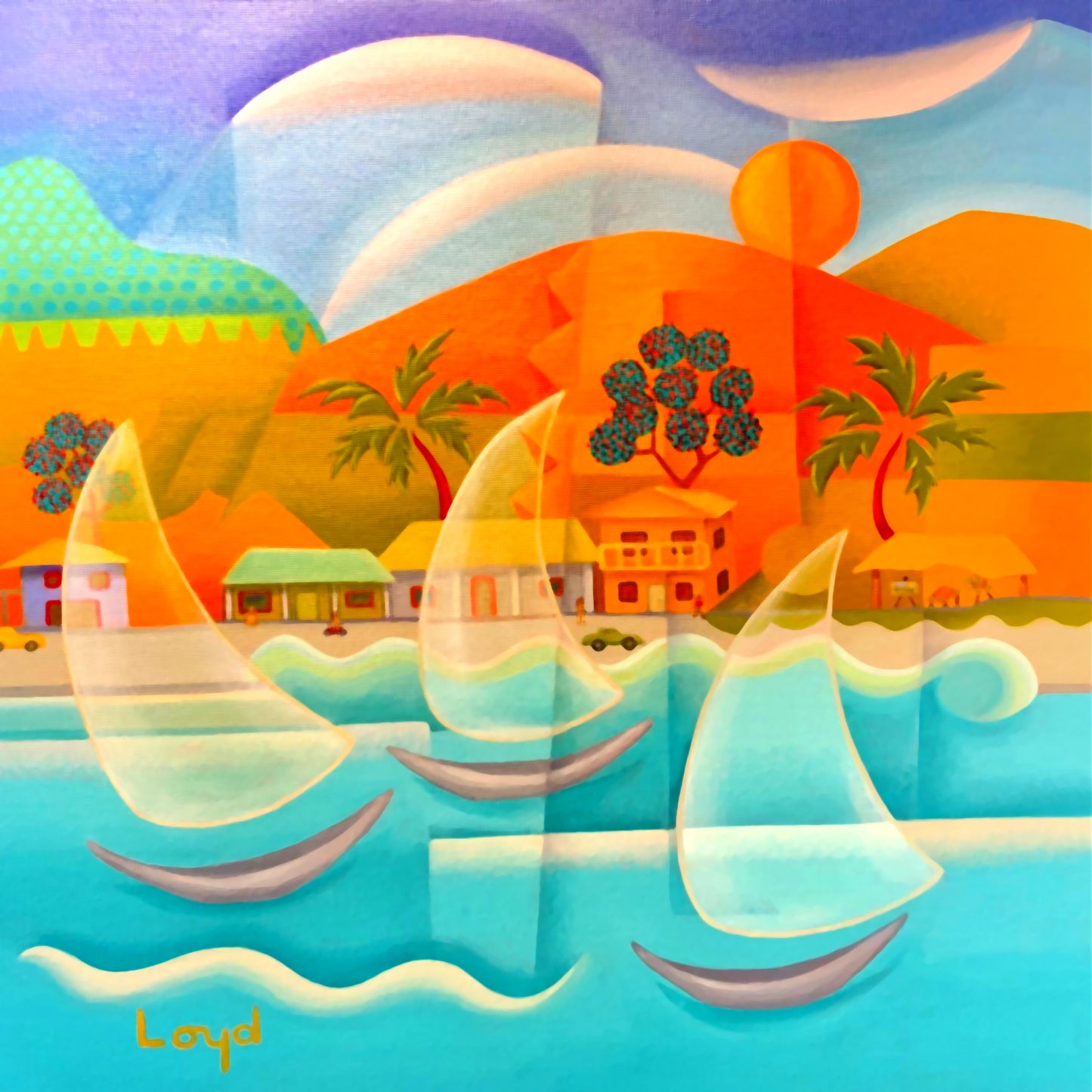 12" x 12" Clear Sailing 2