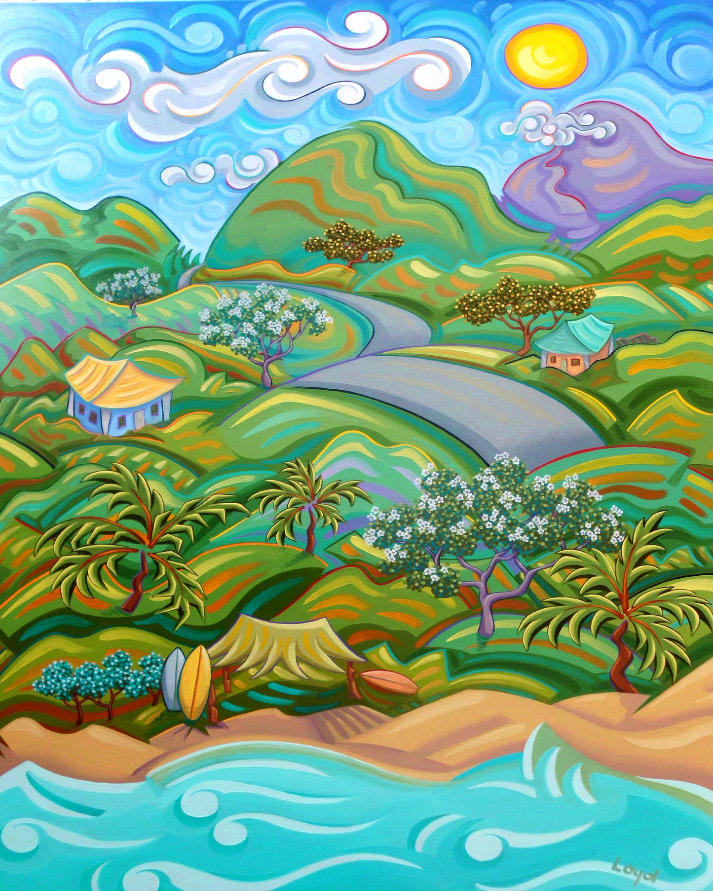 Mauka to the Leeward Side