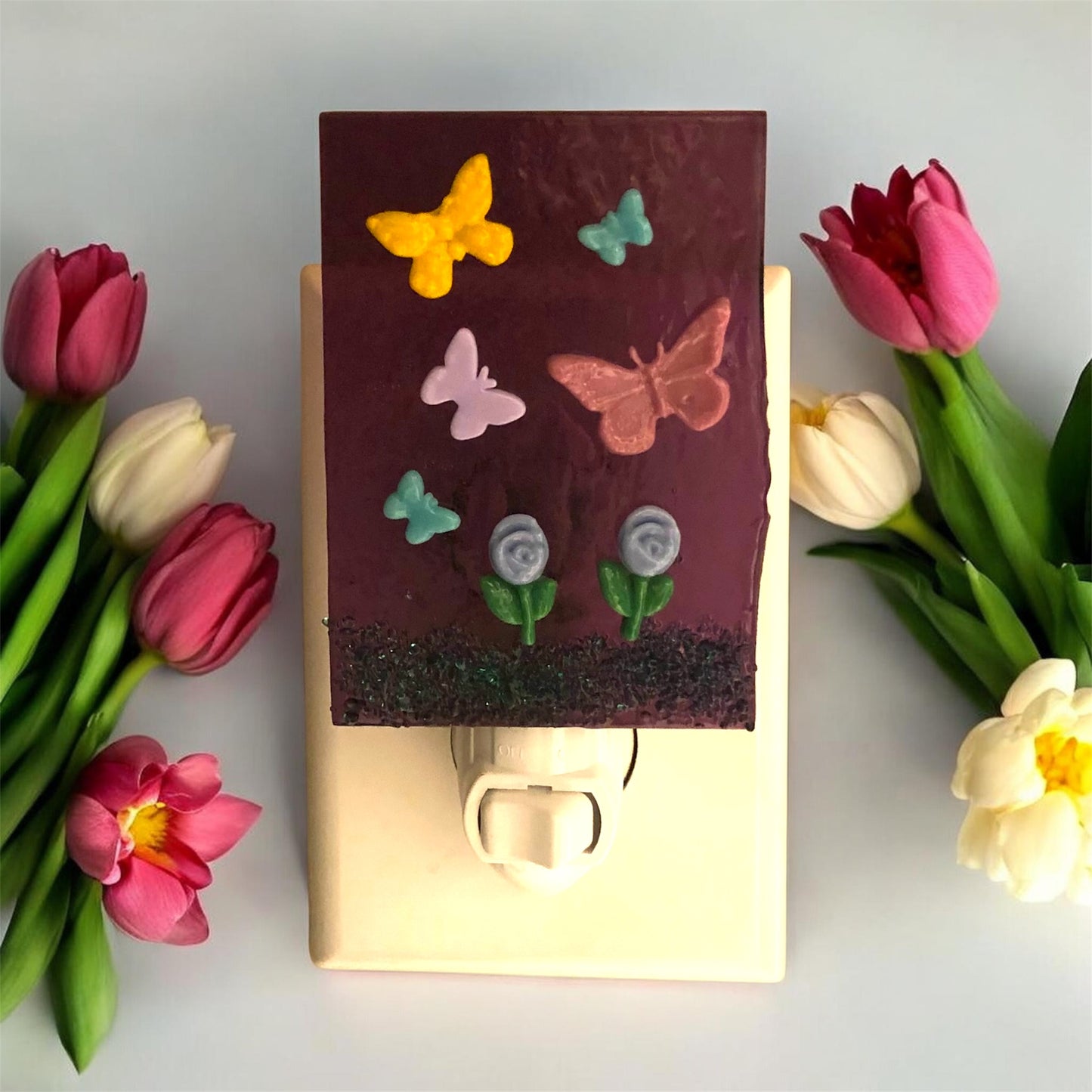 Butterflies on purple