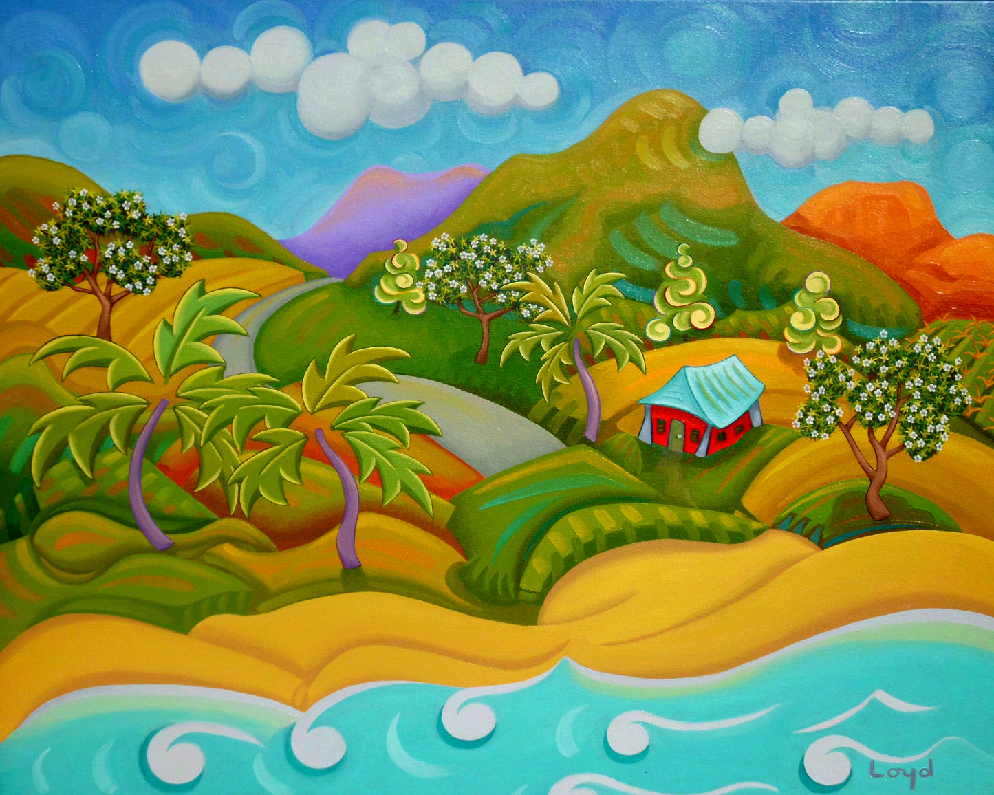 24" x 30" Ka Hale Hau'oli