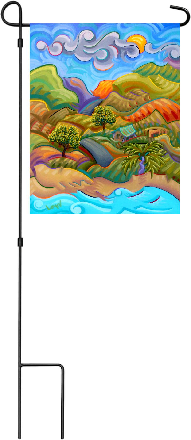 12" x 18" Garden Flag Hale Ka Aina