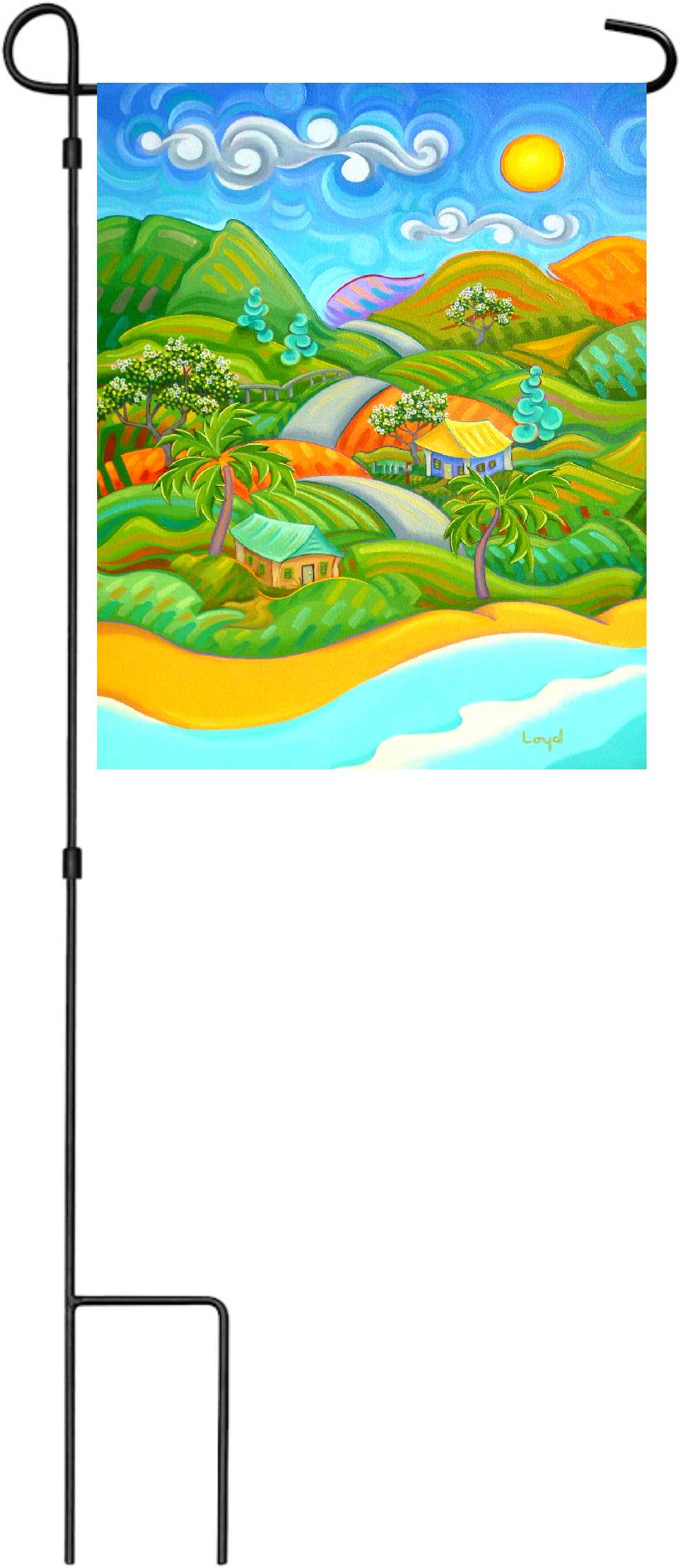 12" x 18" Garden Flag Maui Sunshine