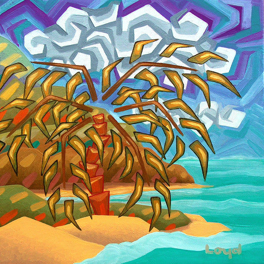 Beachscape with Palm