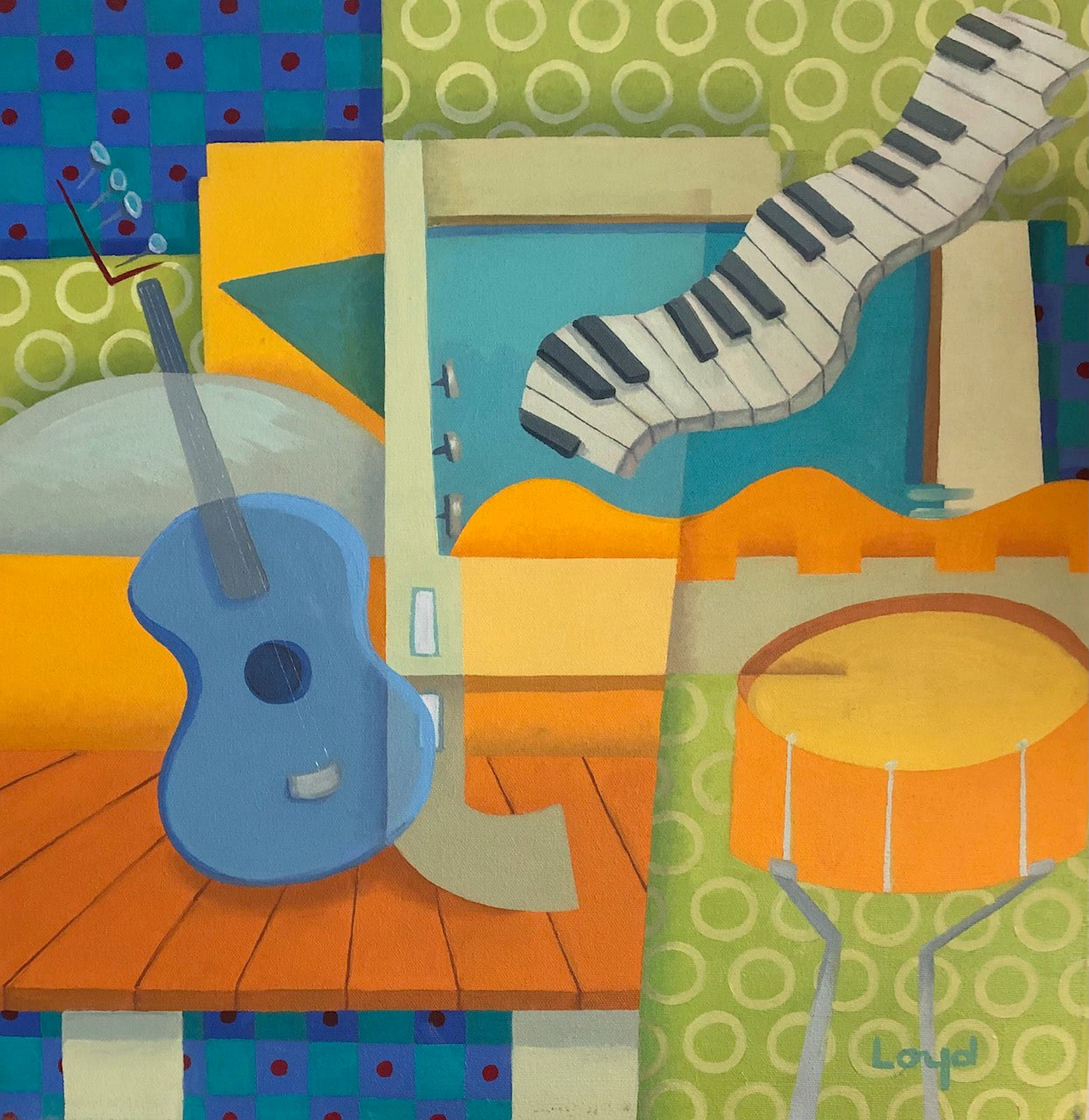 18" x 18" Rhythmic Beats