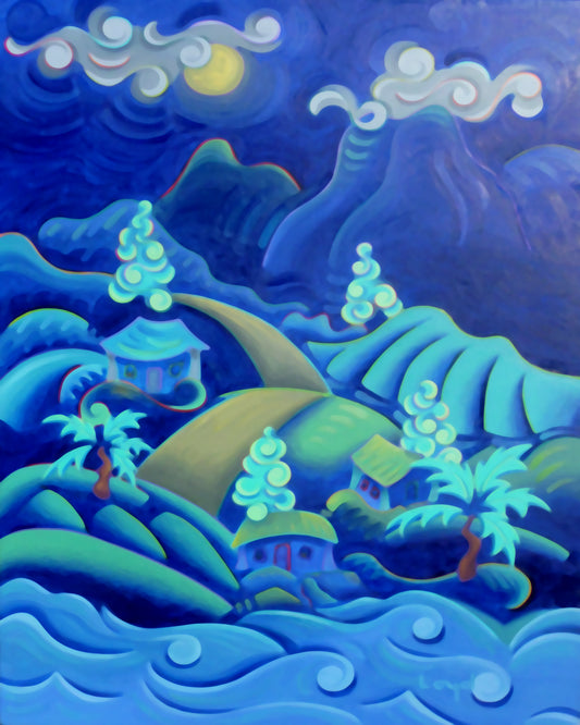 24" x 30" Maui Full Moon