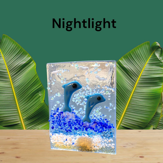 Transparent Nightlight Dolphins