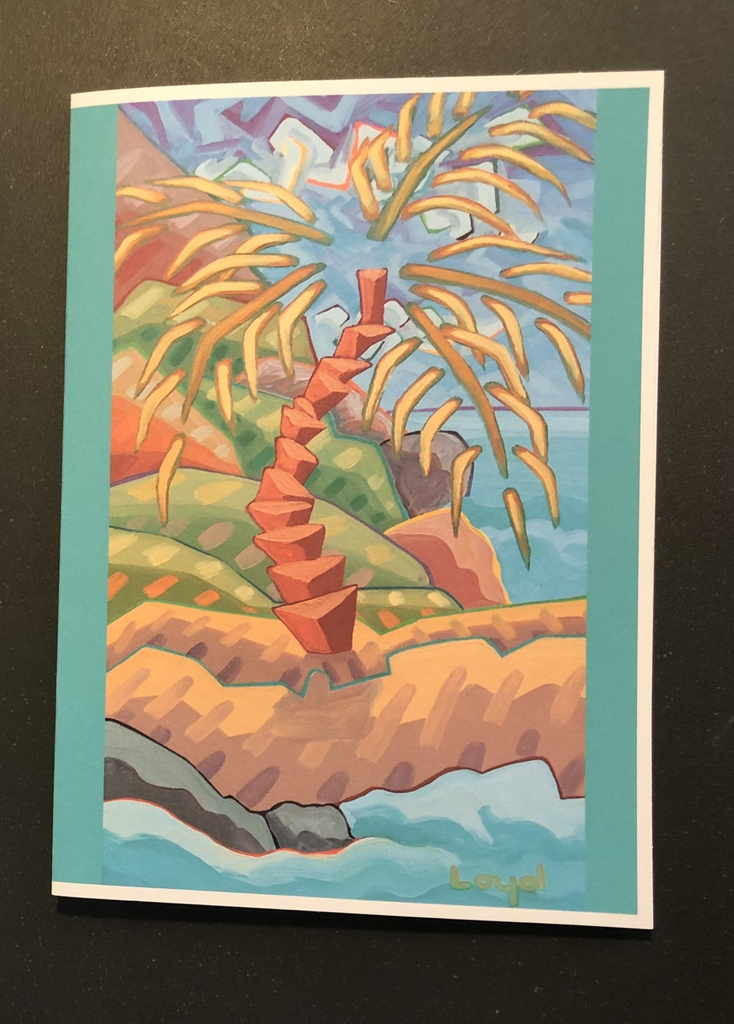 Palm Tree Art Card Set