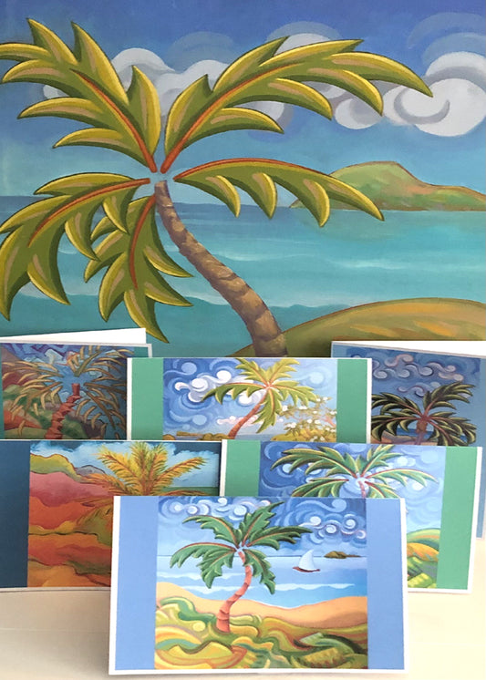 Palm Tree Art Cards