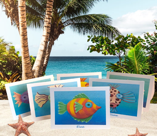 Fantasy Fish Art Card Set