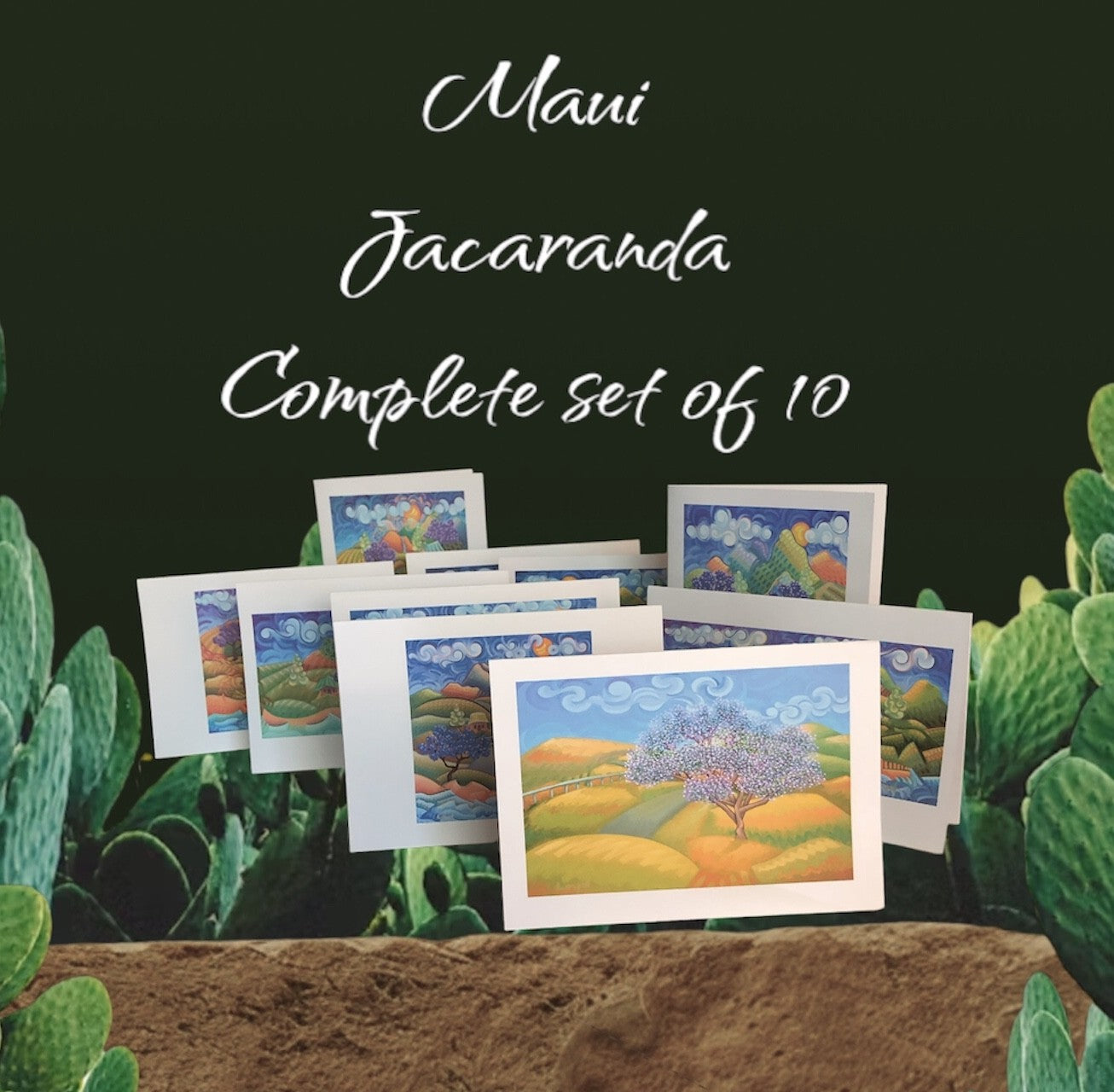 Maui Jacaranda Art Card Set 1 & 2