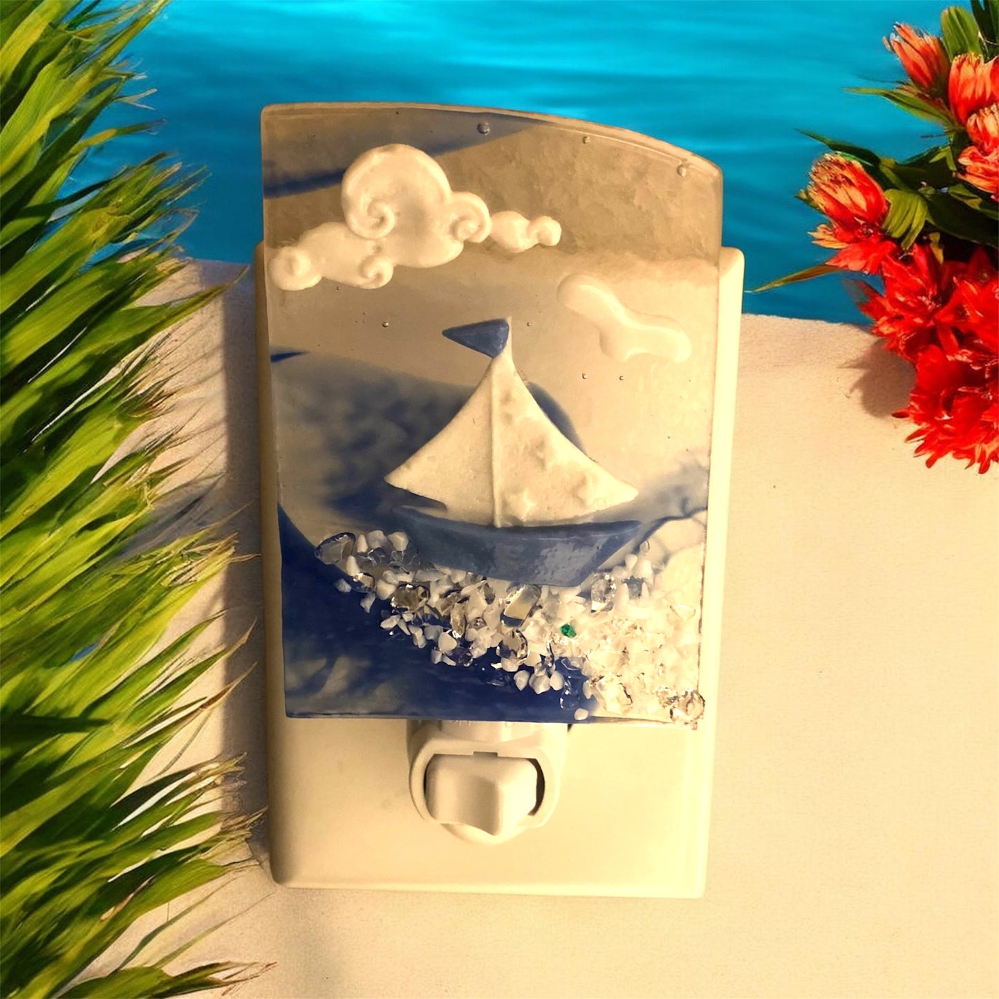 Blue Sailboat