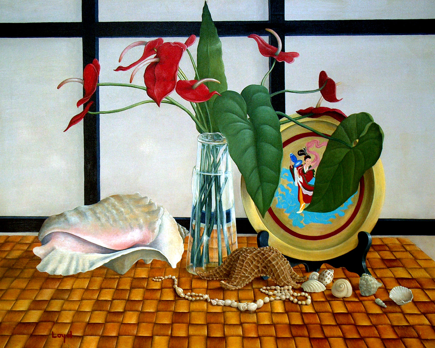 Still-Life with Anthuriums
