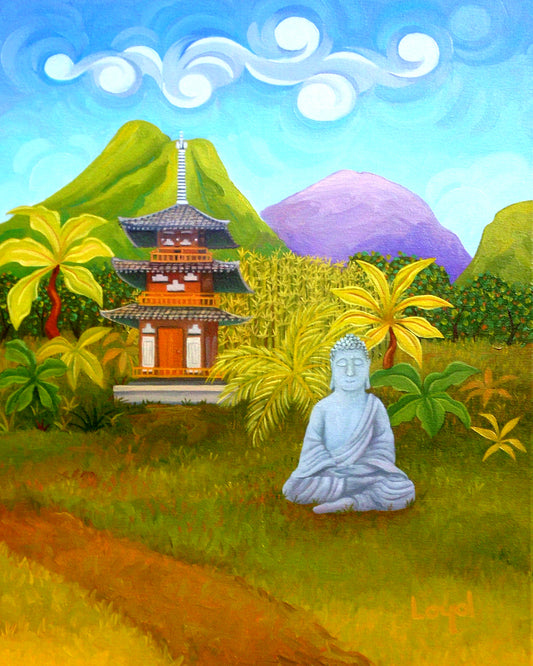 Buddha with Pagoda