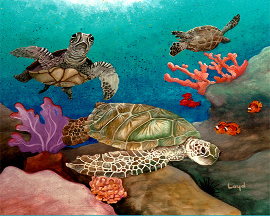 Three Honu