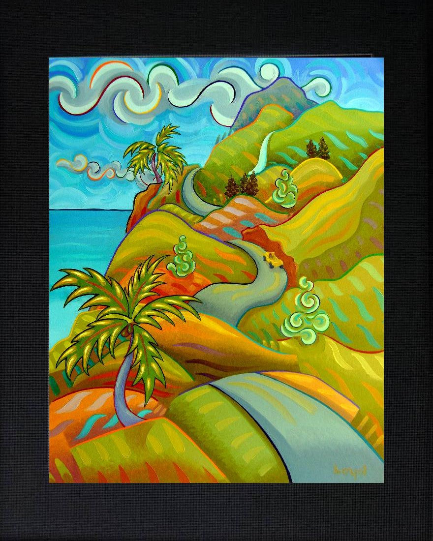 11" x 14" Matted road to Hana