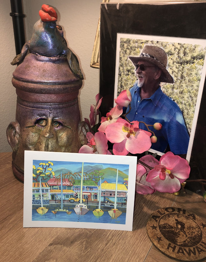 Lahaina, Maui Art Card Set
