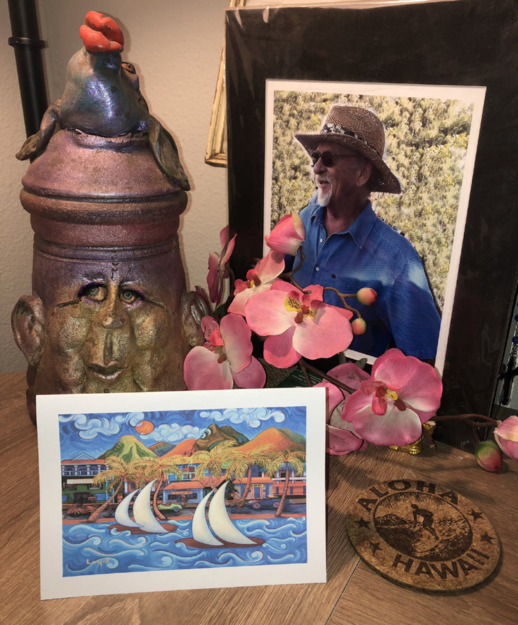 Lahaina, Maui Art Card Set