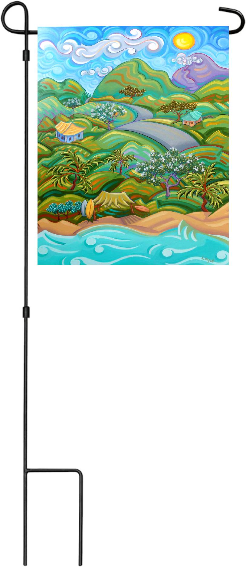 12" x 18" Garden Flag Mauka to the Leeward Side