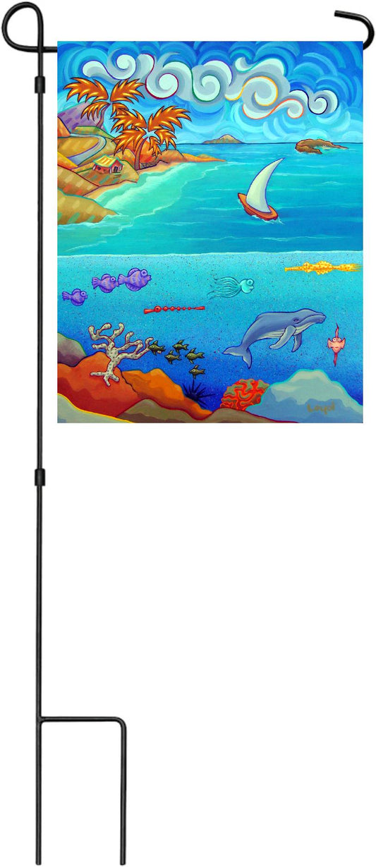 12" x 18" Garden Flag Fun Side of Maui 2