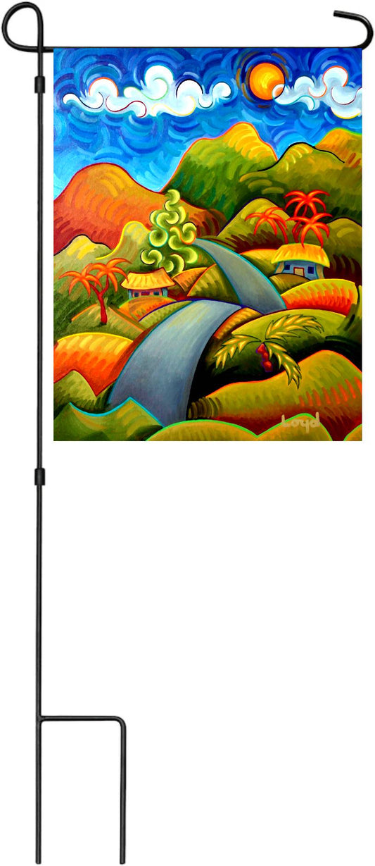 12" x 18" Garden Flag Haleakala Road