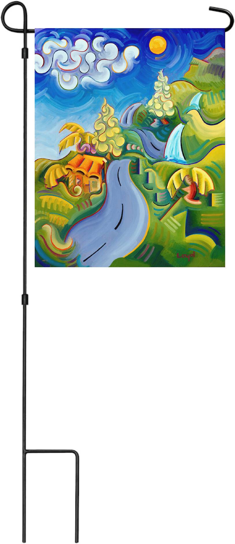 12" x 18" Garden Flag Maui #9 Three Roads to Hana