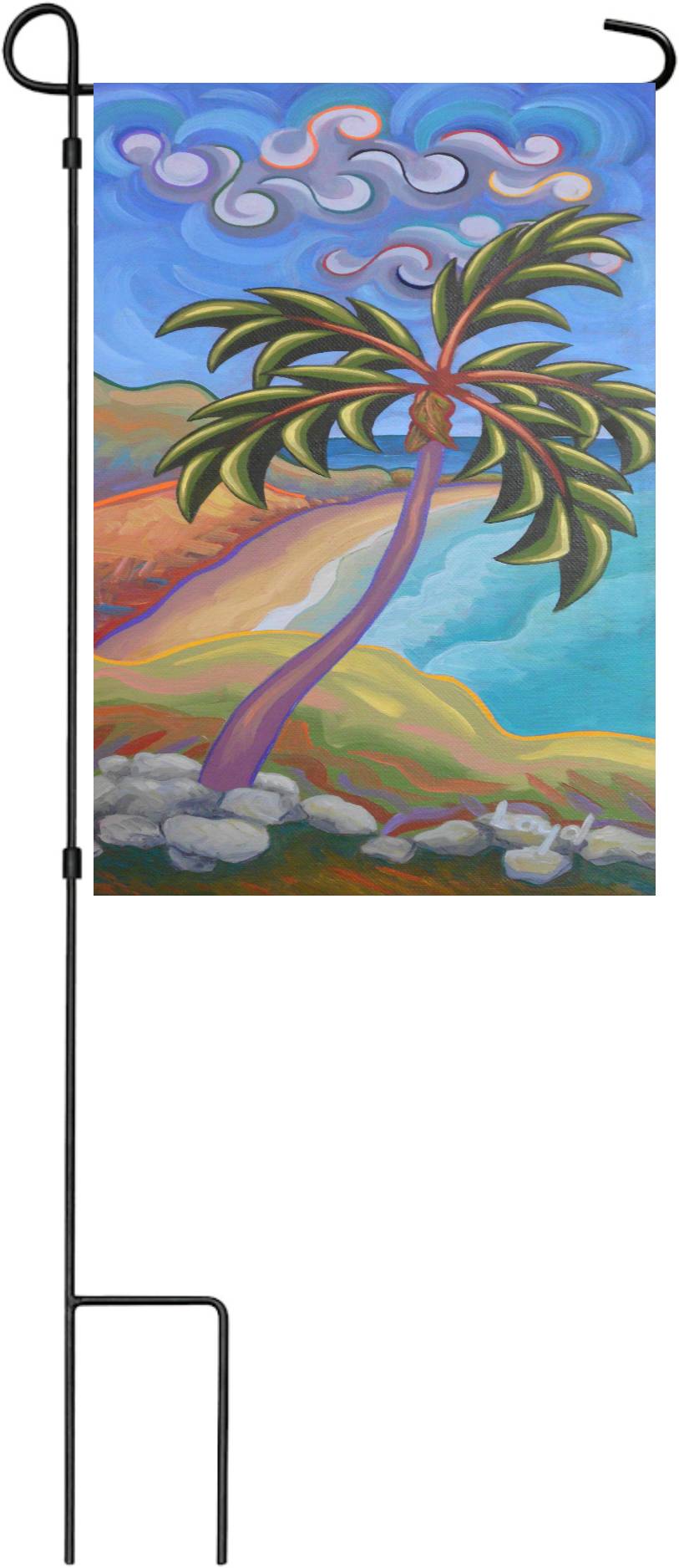 12" x 18" Garden Flag Quiet Palm